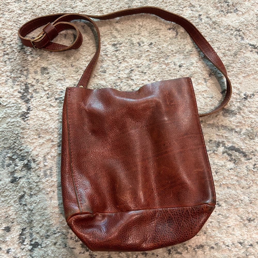 Portland leather goods butterfly purse nutmeg